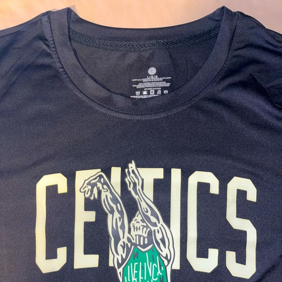 Men’s Large Black & Green Boston Celtics NBA Short Sleeve T-Shirt “THE DYNASTY” - Picture 5 of 8
